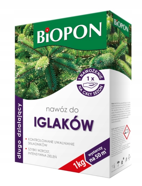 

Biopon nawóz długodziałający do iglaków 1kg
