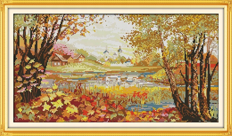 Křížková výšivka počítaná sada (kanva, mulina)