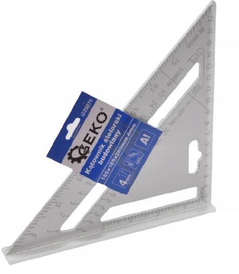 

Kątownik stolarski aluminiowy przymiar budowlany