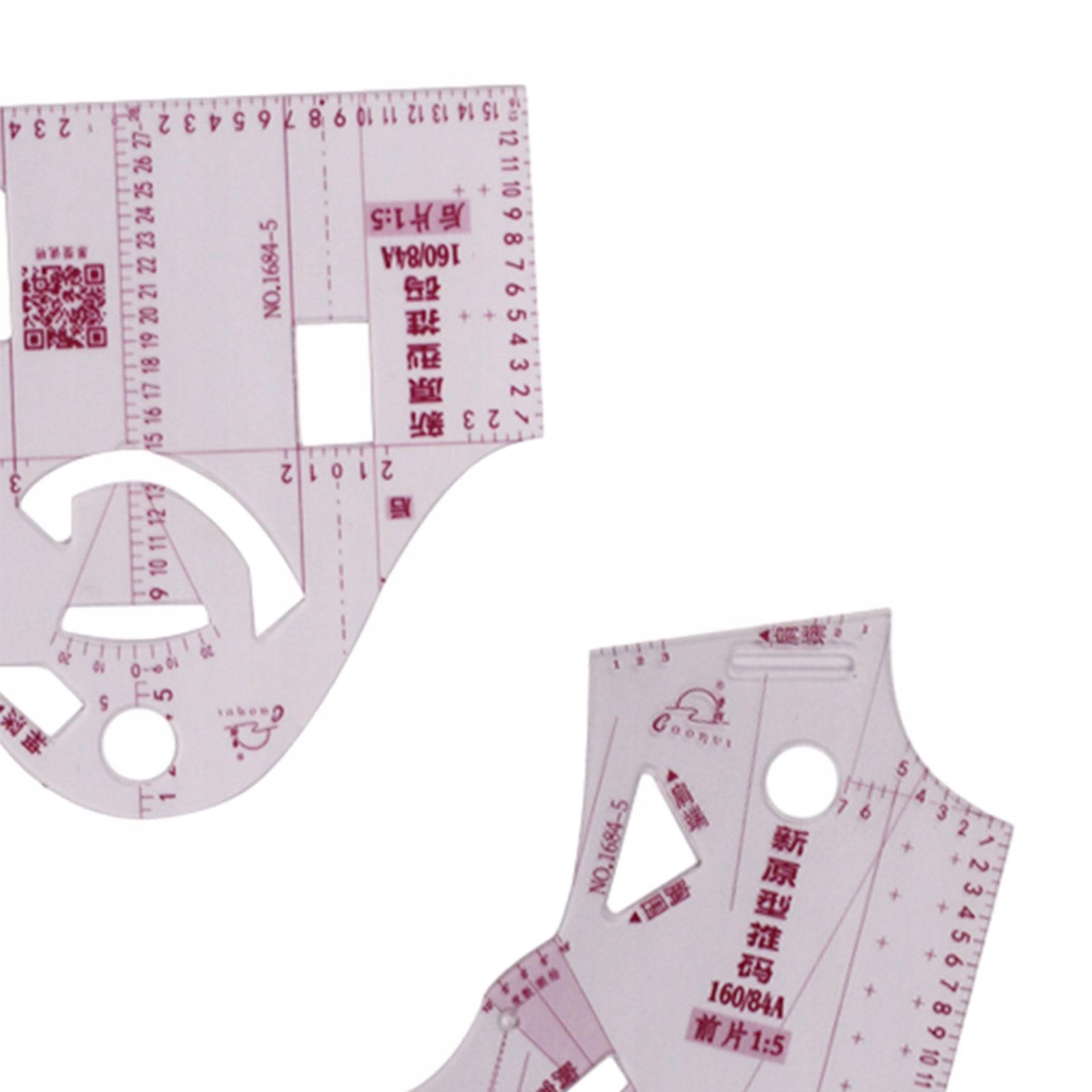 Zestaw linijek do projektowania mody 1:3 Linijka do projektowania ubrań do tworzenia wzorów Długość (cm) 15
