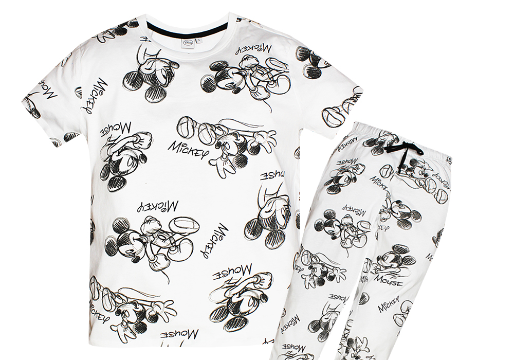 Piżama damska bawełniana oryginalna komplet Myszka Mickey Miki XL