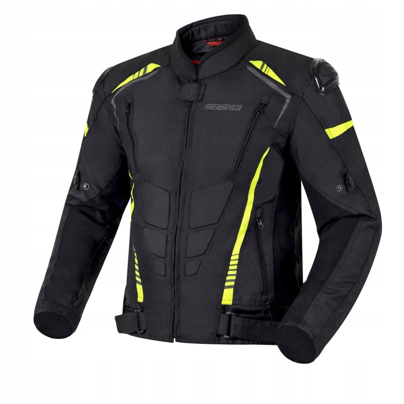 Textilná Bunda Ozone Pulze Black/flo Yellow S