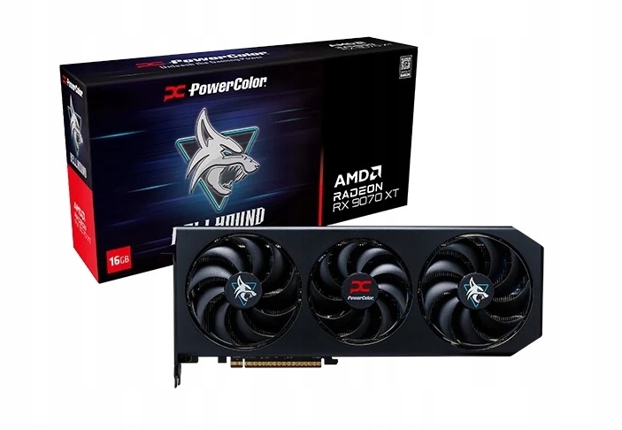 Karta graficzna AMD PowerColor Radeon RX 9070 XT Hellhound 16GB GDDR6
