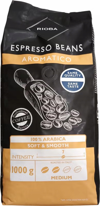 Levně Káva zrnková Arabica Rioba Aromatico 1000 g