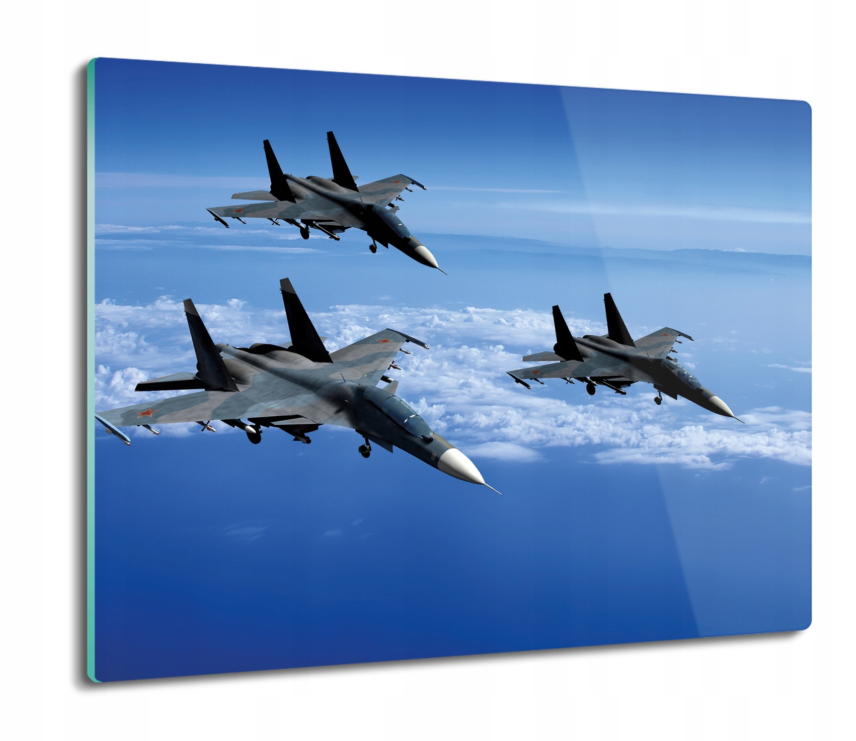 

Myśliwce niebo 60x52 deska do kuchni na prezent