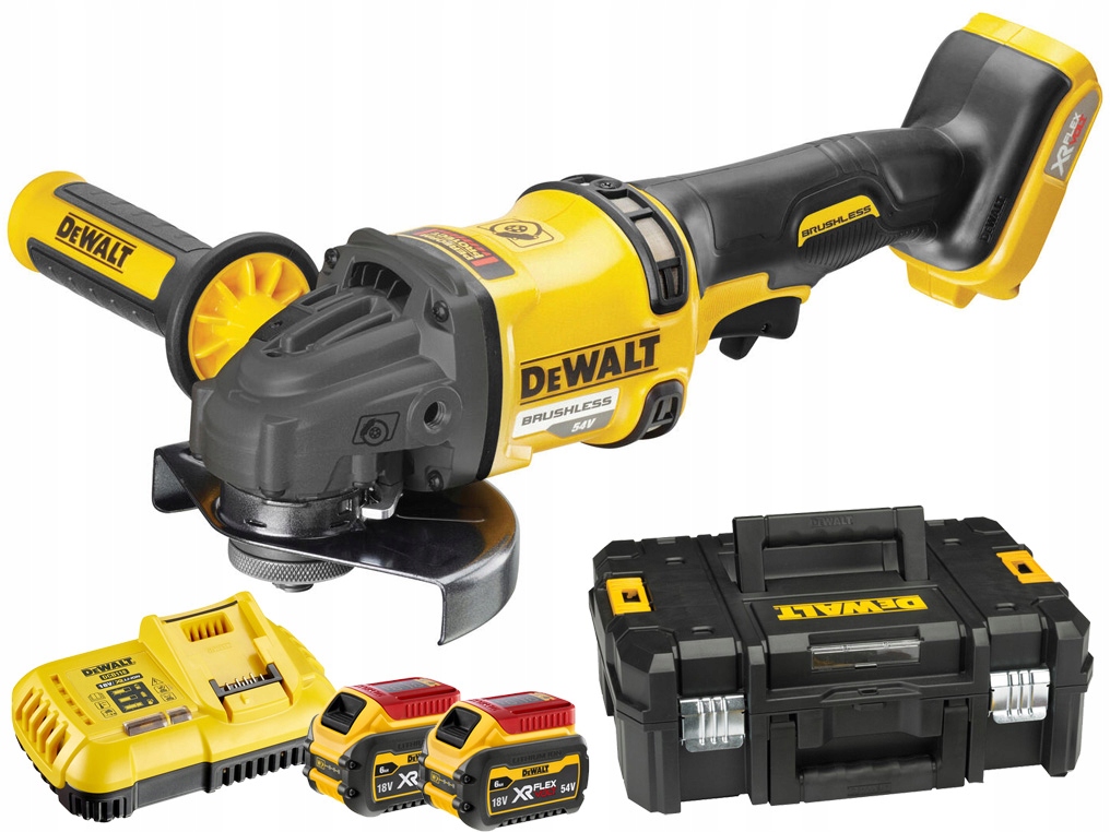 Akumulatorowa Szlifierka kątowa Zestaw DeWalt 125mm 2300W 2x5Ah DCG418T2