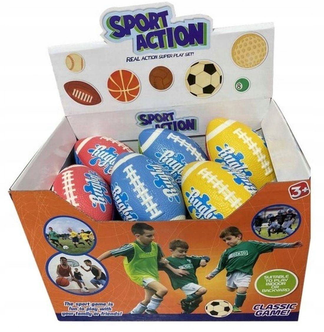 

Piłeczka antystresowa Rugby piankowa 13 cm Soft