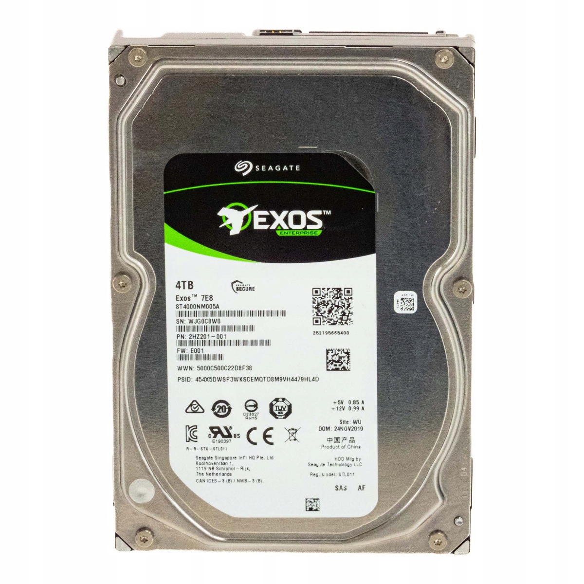 Seagate Exos 7E8 4TB 7.2K 256MB SAS-3 3.5'' ST4000NM005A