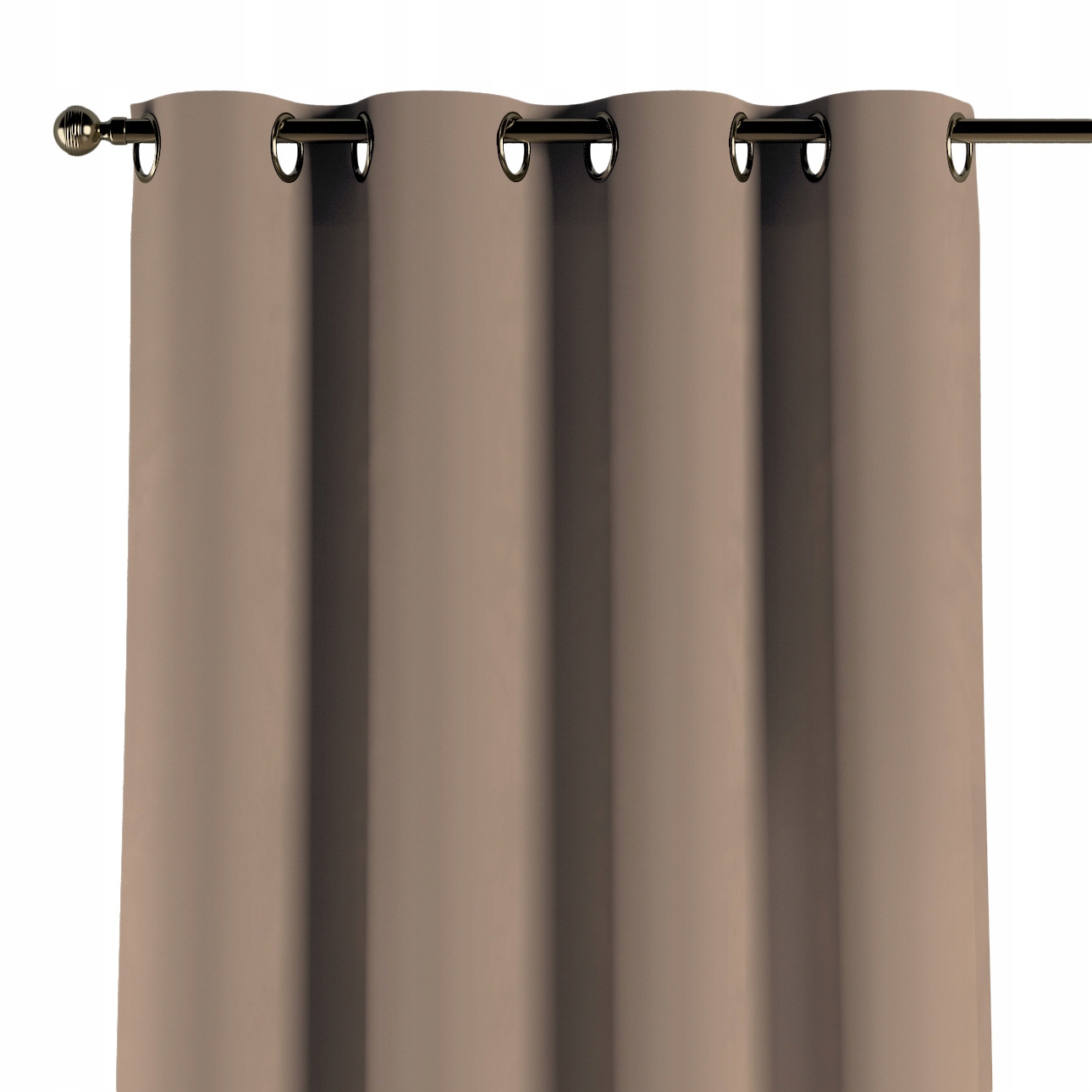 Záves na kolieskach 1 ks 130x245 cm hnedý