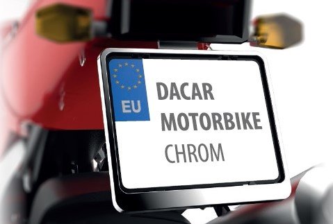 

Ramka tablicy rejestracyjnej motocyklowa chrom