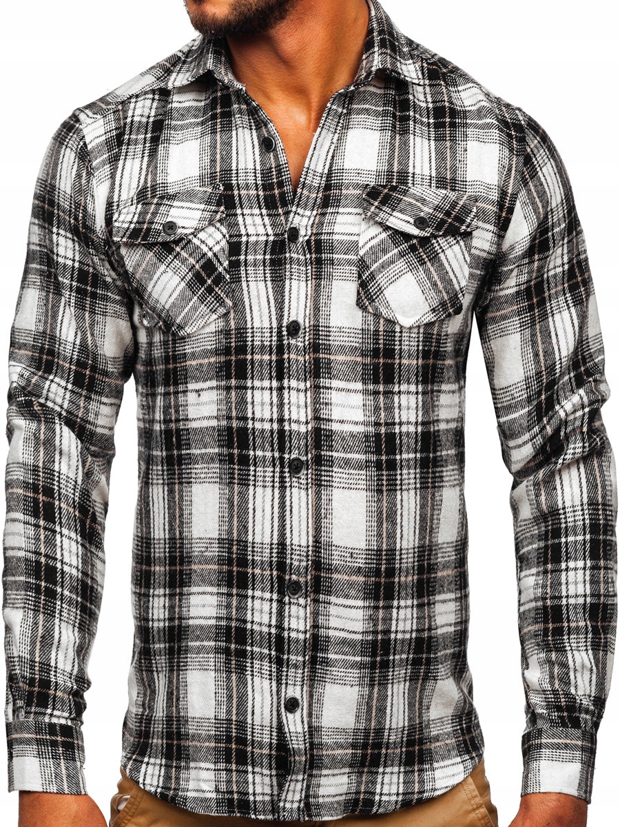 

Koszula Flanelowa Czarno-biała 20731-2 ROZMIAR_2XL
