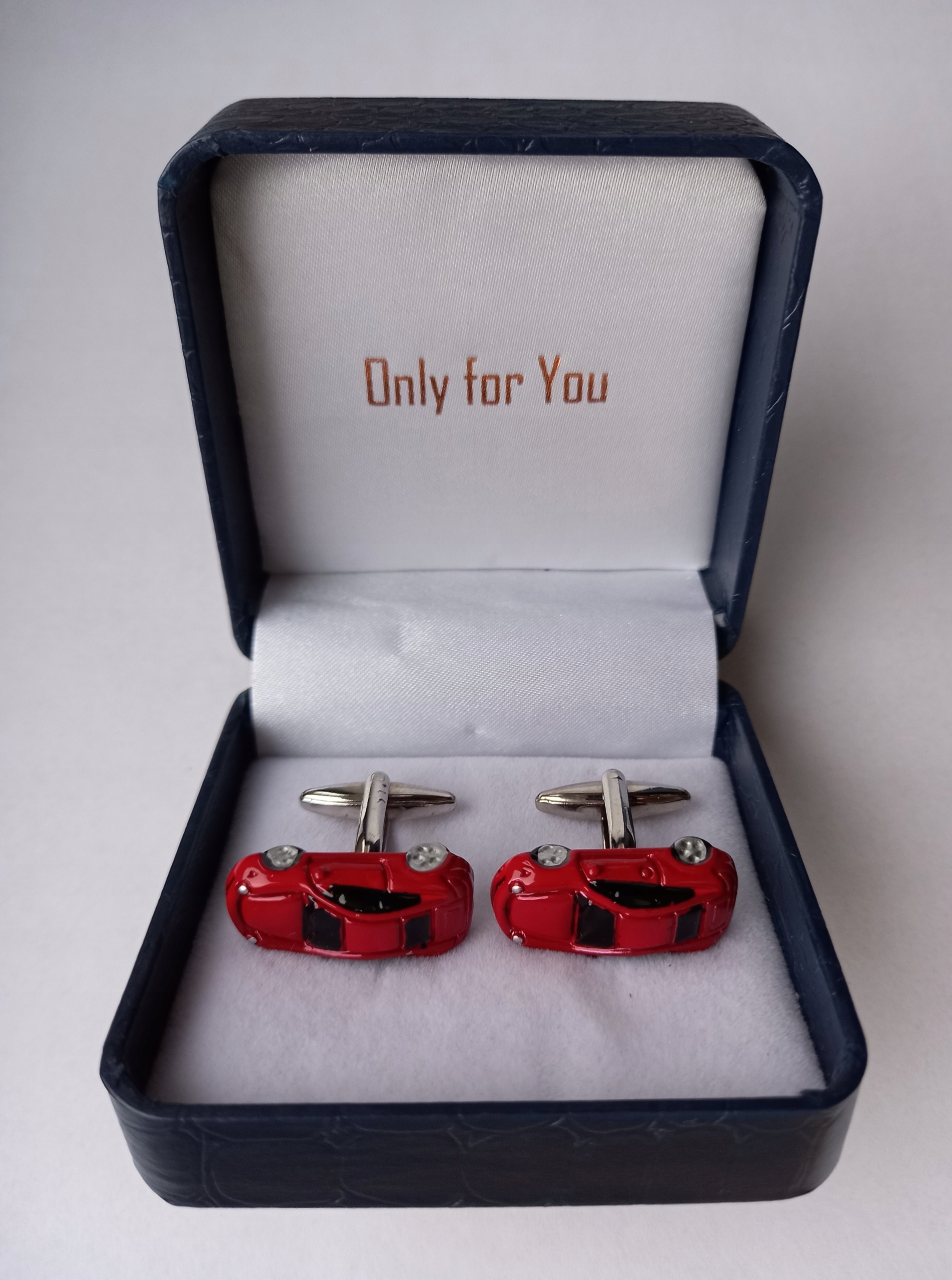 Manžetové knoflíčky Exciting Sportovní závodní vůz Červené Porsche 911