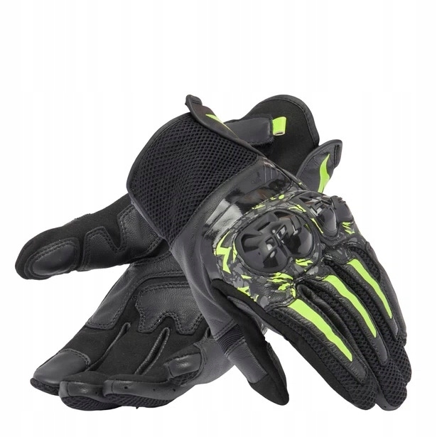 Dainese Mig 3 letné rukavice čierne/fluo-žlté/antracitové vel.XS