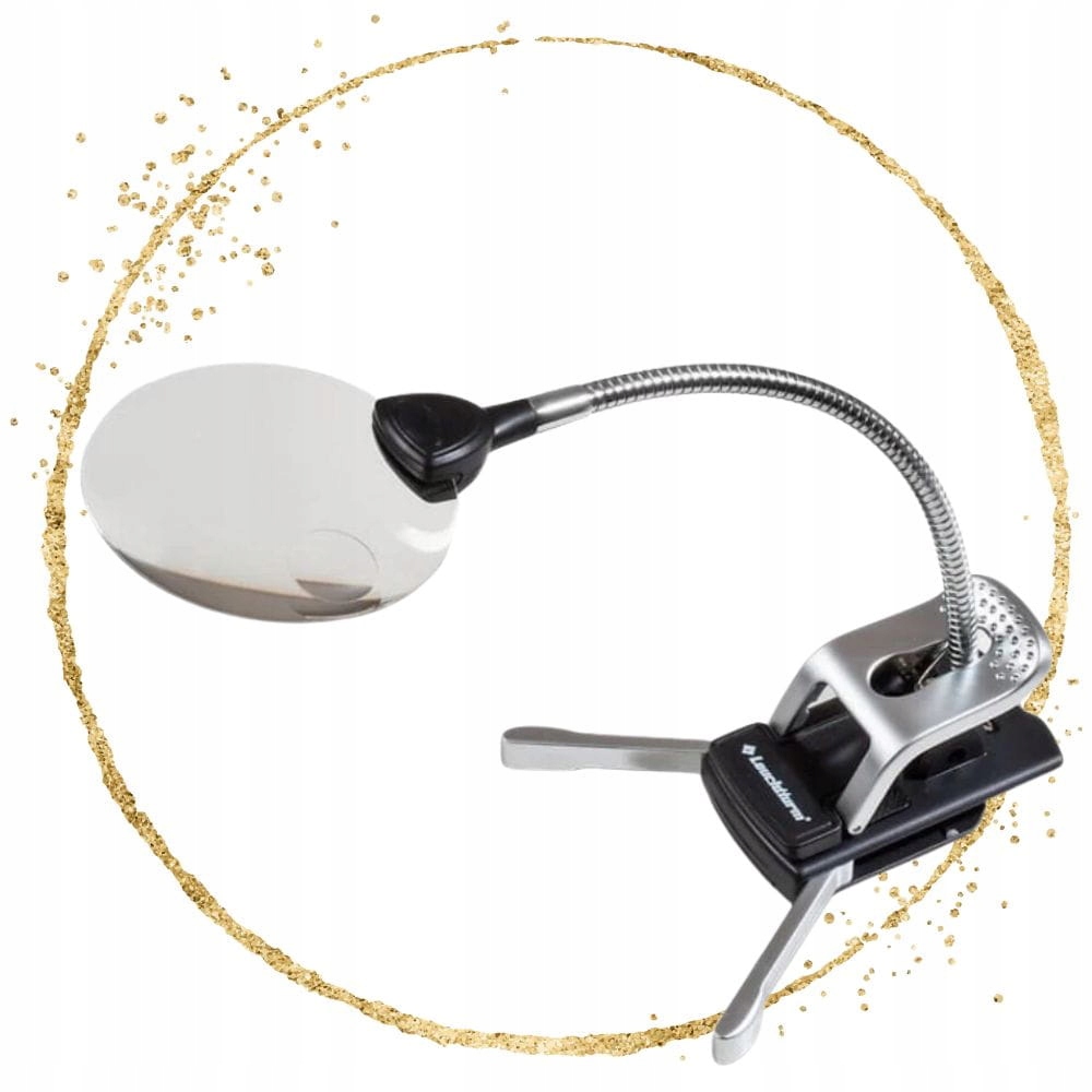 Stolní lupa s Flexi rukojetí Leuchtturm zvětšení 2,5x/5x