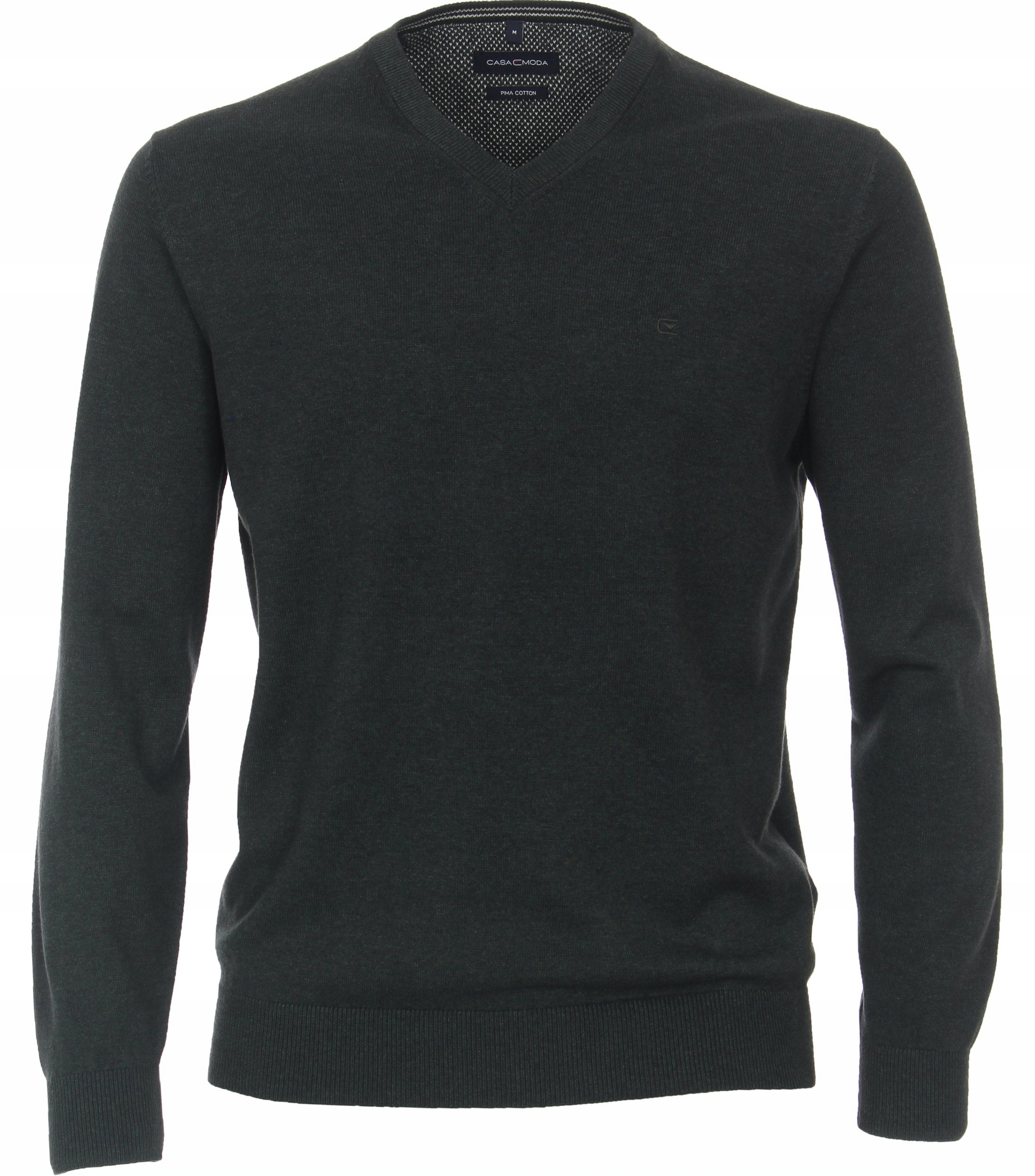 Casamoda Velké Velikosti Svetr Pullover V-neck Zelený 3XL obvod 144 cm