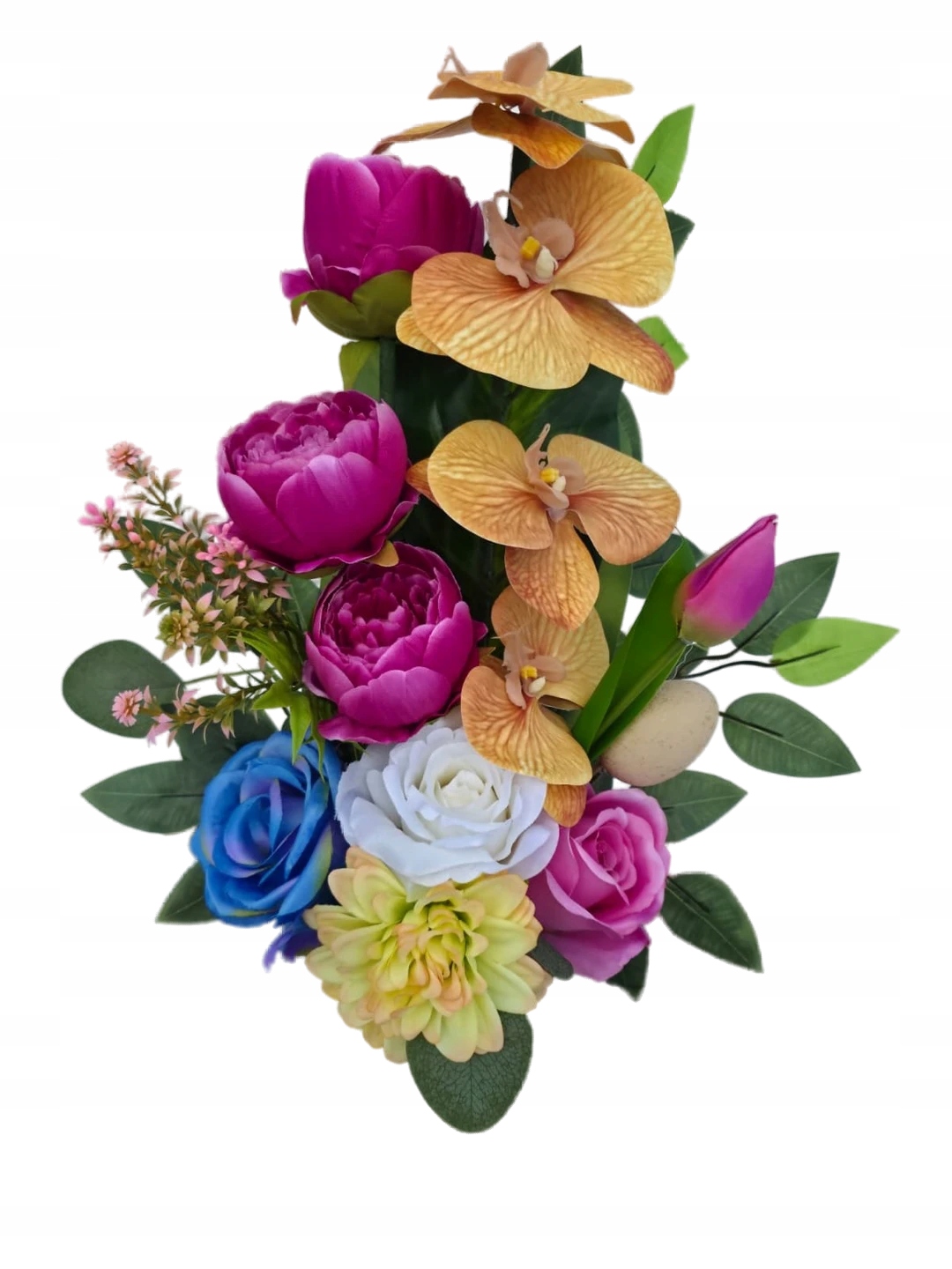 Kytice Vložka Do Vázy Dekorace Velikonoční Umělé Květy Na Hrob Hřbitov