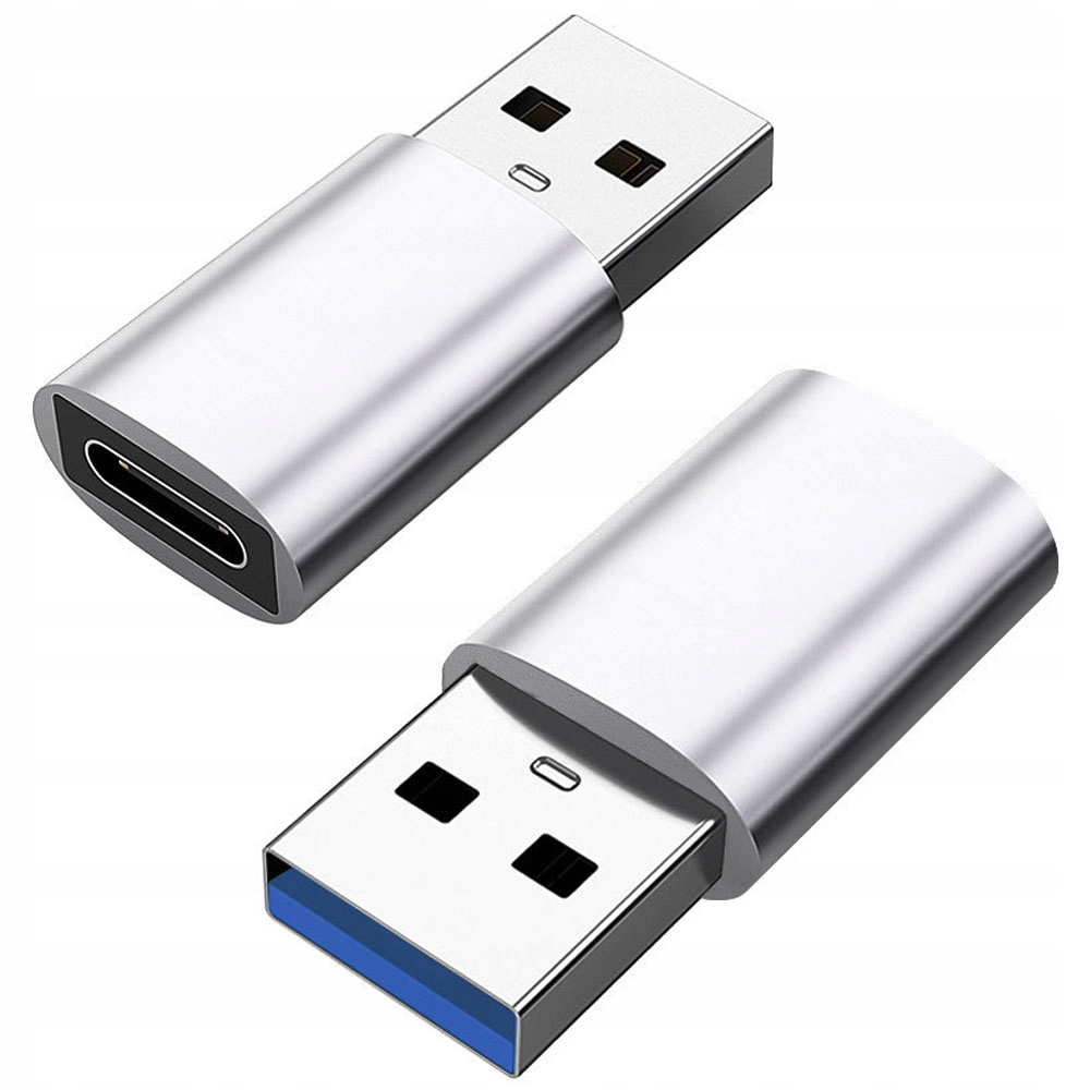 Aluminiowy adapter przejściówka Usb-c do Usb-a 3.1 Otg 10Gbps 3A