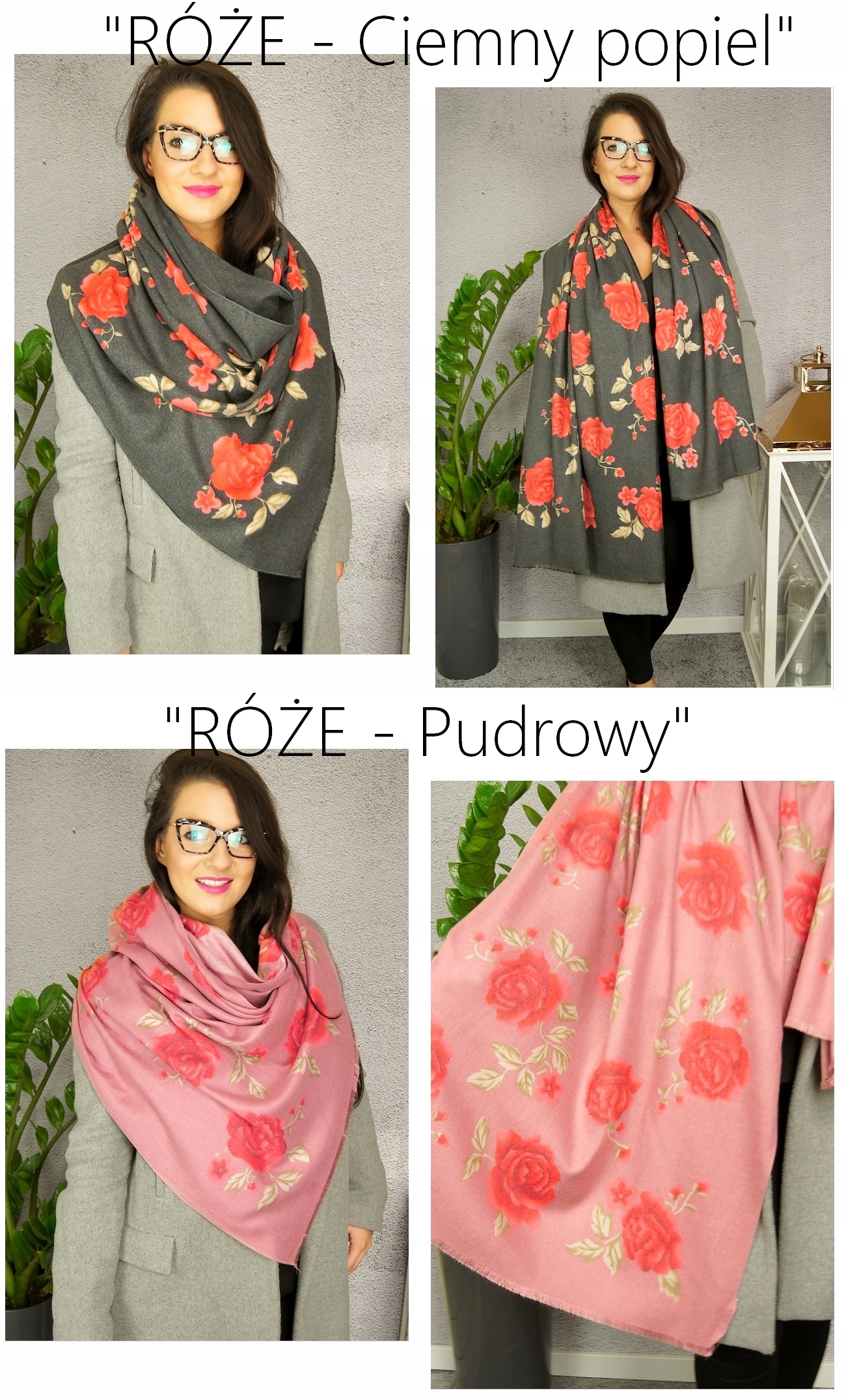 STYLOWY WIOSENNY DŁUGI SZAL ciepły szalik chusta w KWIATY BAWEŁNA JAKOŚC Płeć kobieta