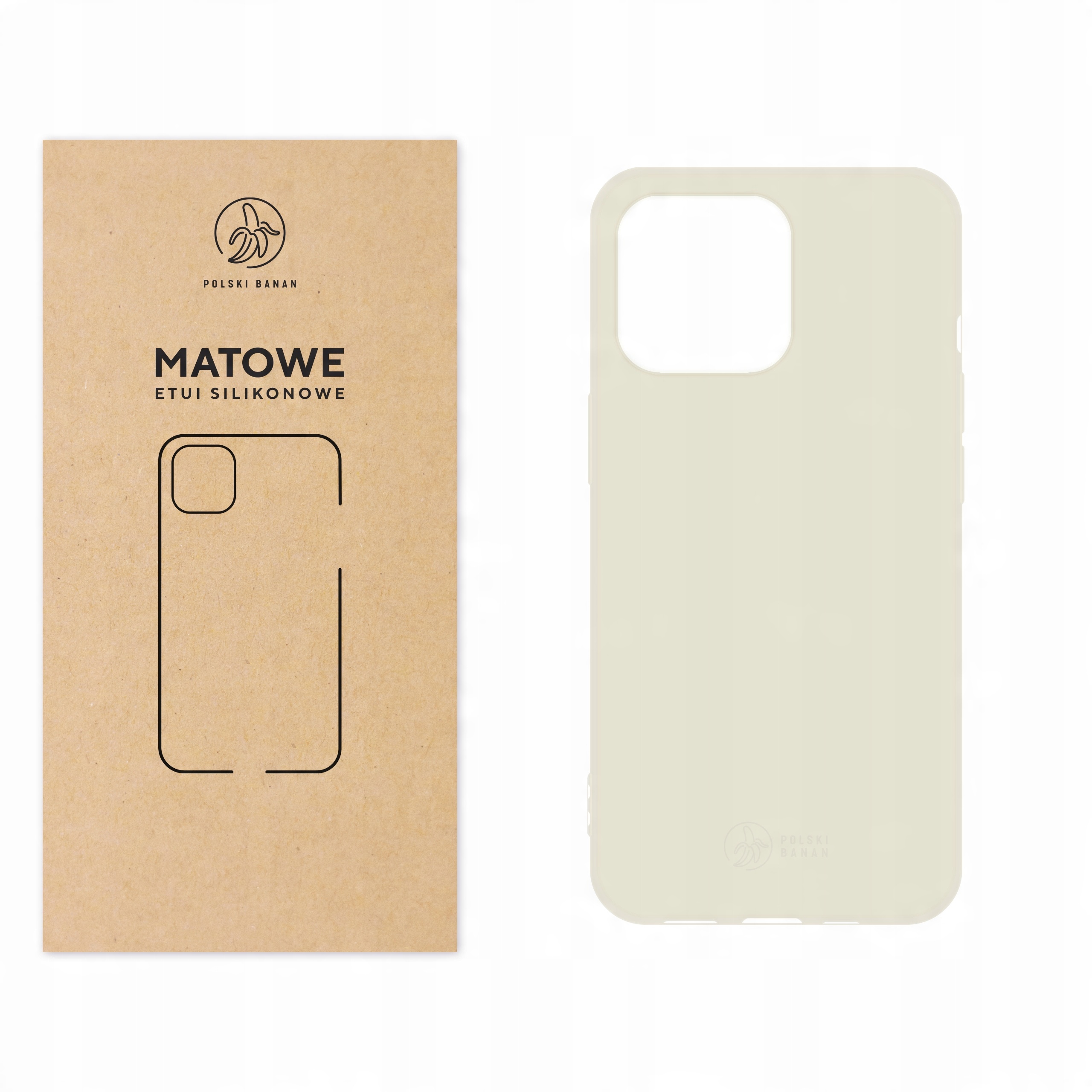 

Etui Matowe do iPhone 13 Pro kremowe