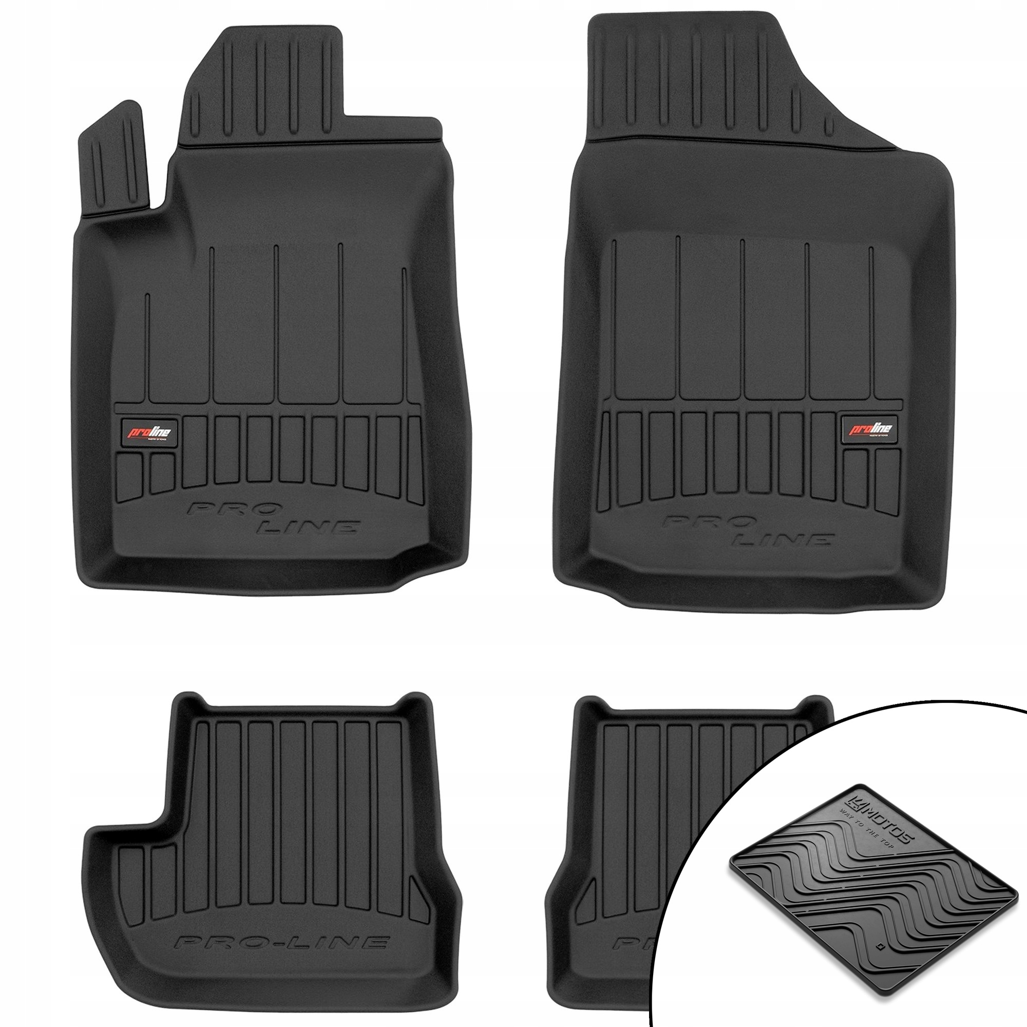 3D gumové koberce Citroen C2 2003-2009 rohož bonus