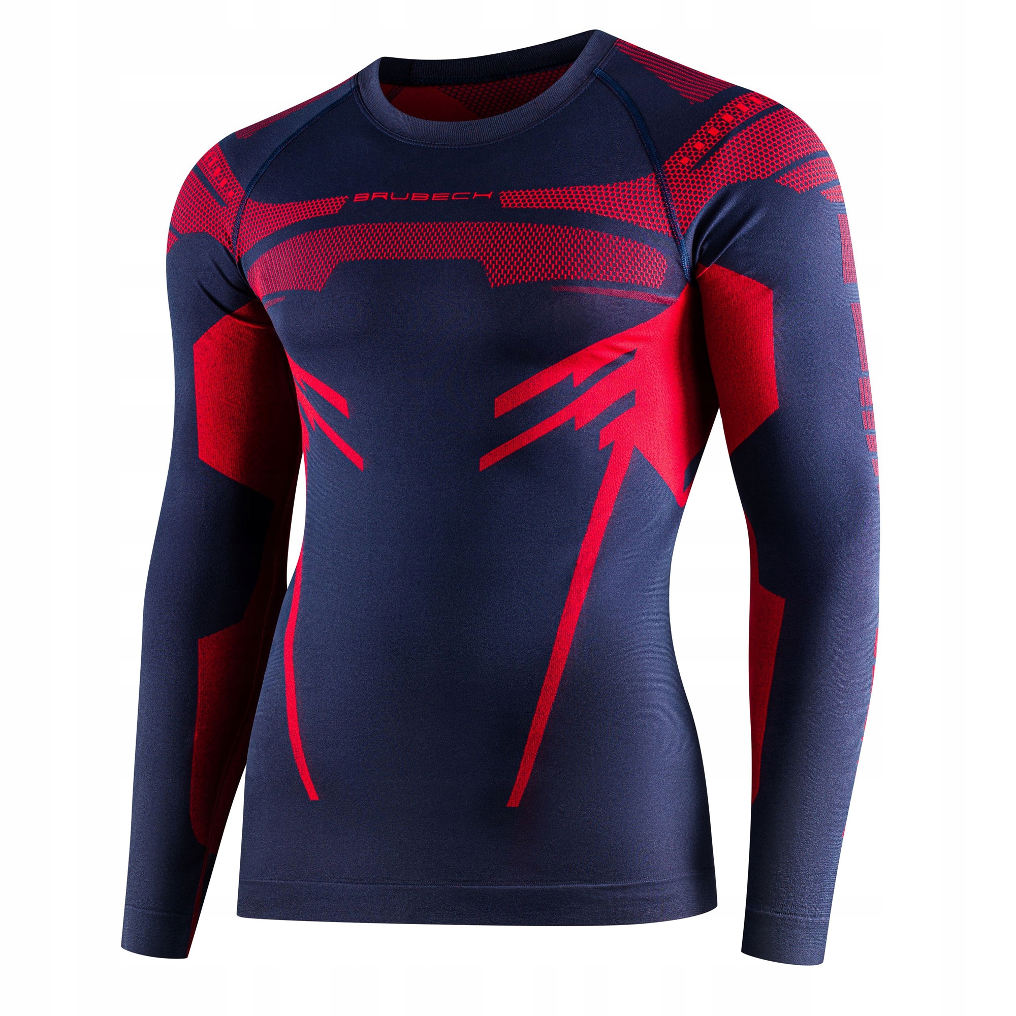 LS1570M Bluza męska Dry ciemnoniebieski/czerwony L