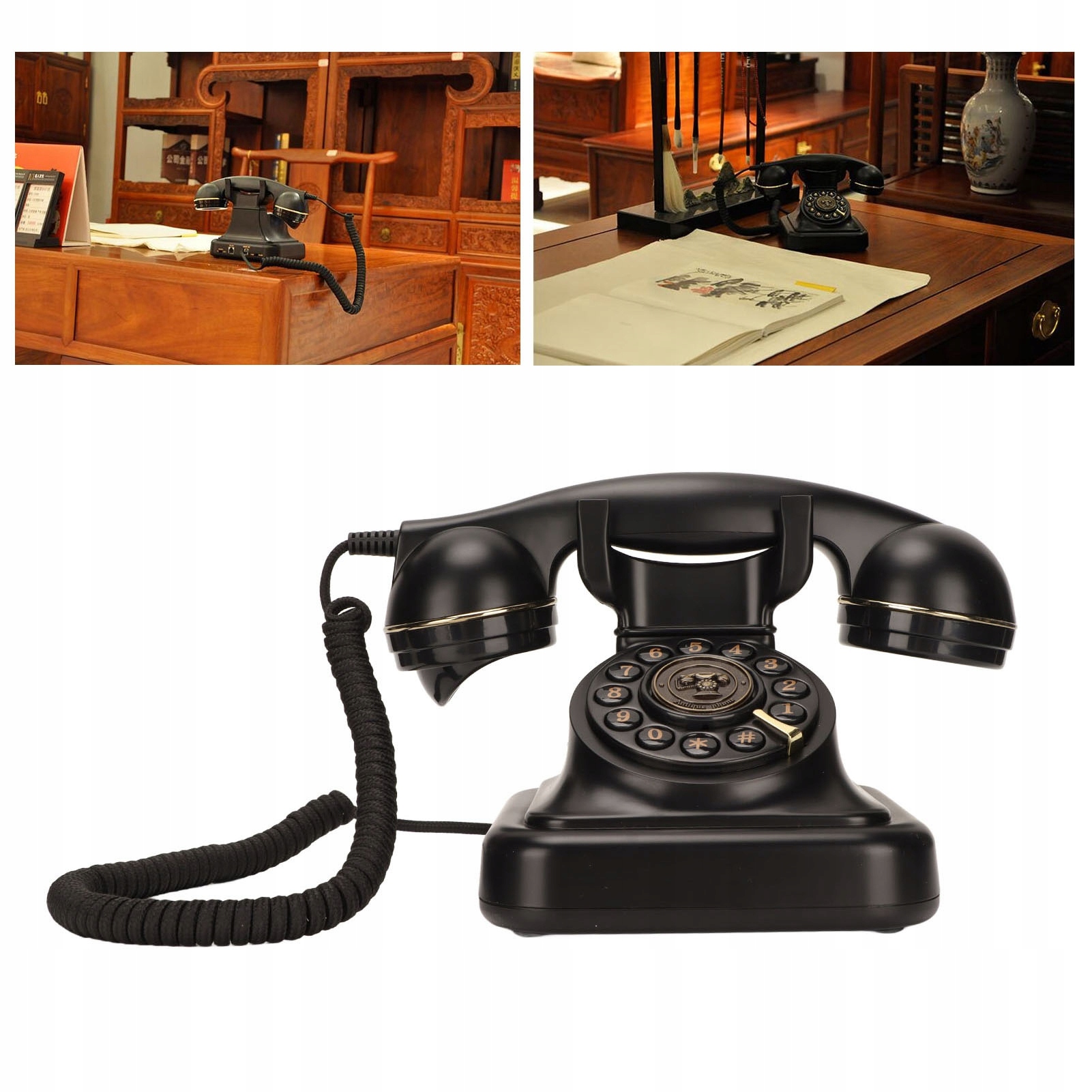 RETRO NOSTALGICZNY TELEFON STACJONARNY Marka bez marki