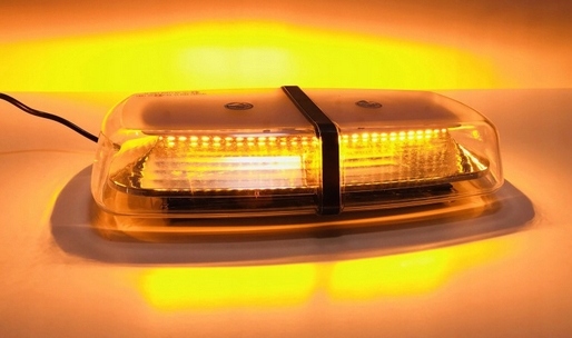 BELKA OSTRZEGAWCZA KOGUT LED MAGNES STROBO 12v-24v Kolor pomarańczowy