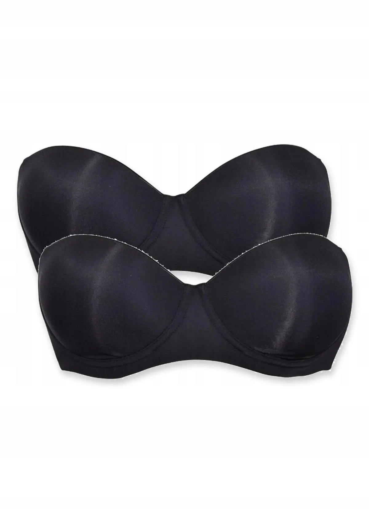 Sielei Plus 2550 podprsenka bardotka bandeau 2 ks černá 80D