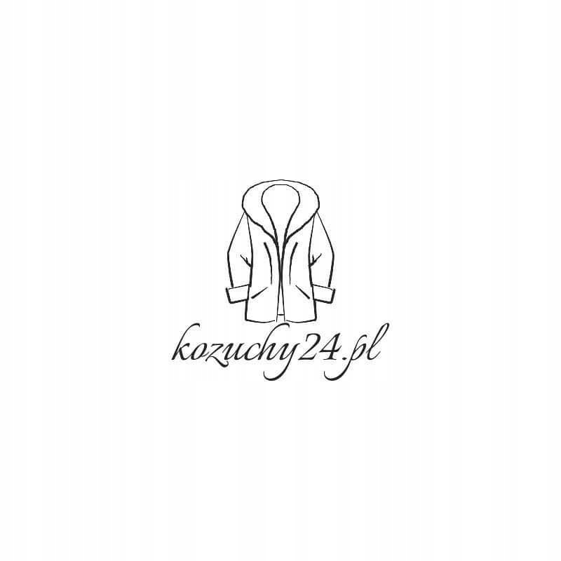 Krótki KOŻUCH DAMSKI KD-55 XXXXL 48 Brązowy - skóra naturalna Rodzaj naturalne