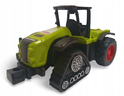 TRAKTOR Z GĄSIENICAMI ZIELONY 9CM 1:80 E1118 EMAJ Marka Emaj