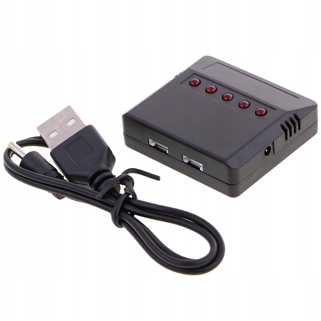 Ładowarka akumulatorów Lipo 5 w 1 3,7 V Interfejs USB do drona Syma X5SW Model Adapter do komórek lipo