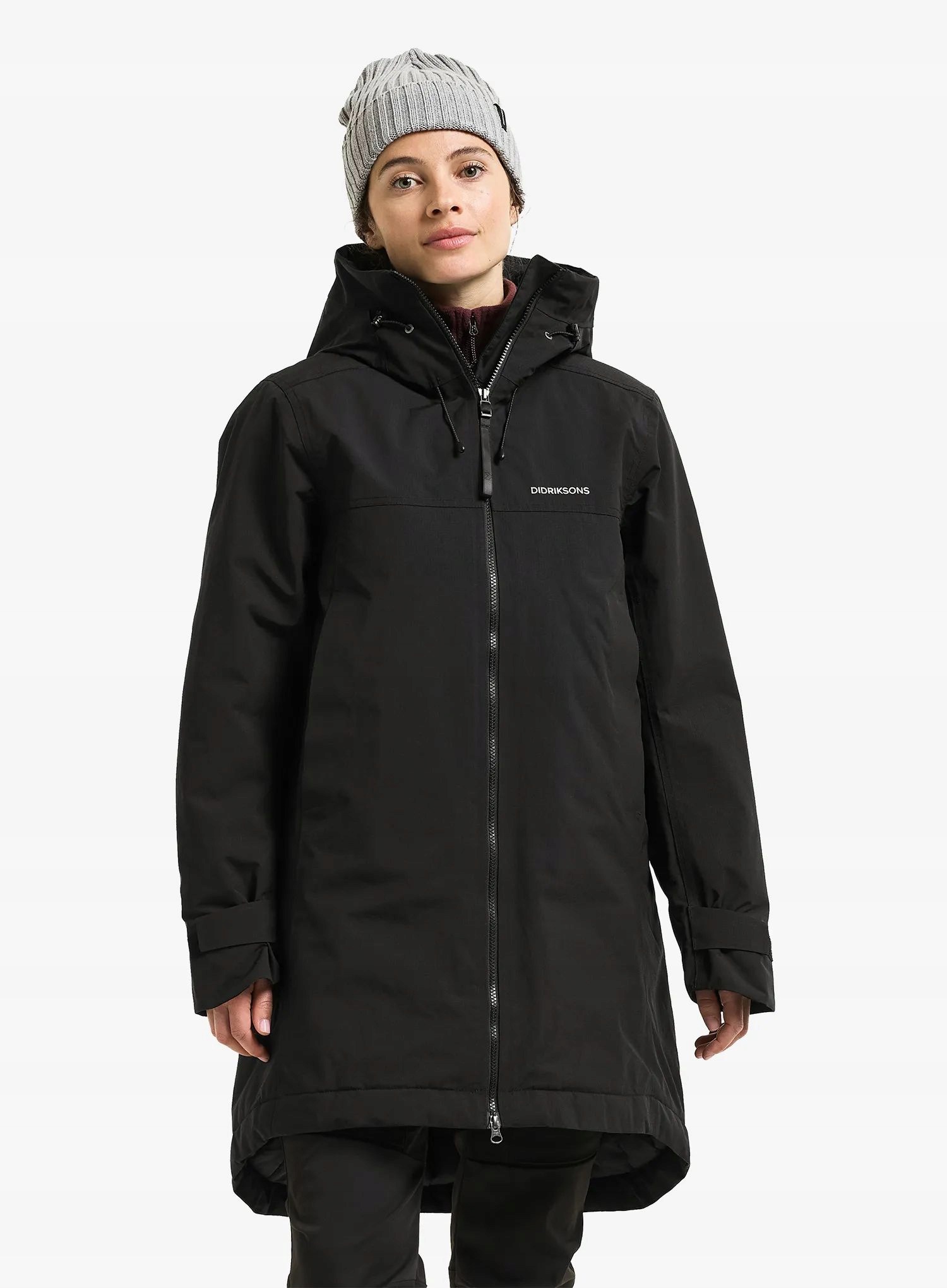 Płaszcz damski Didriksons Eris Parka black 34 (xs)