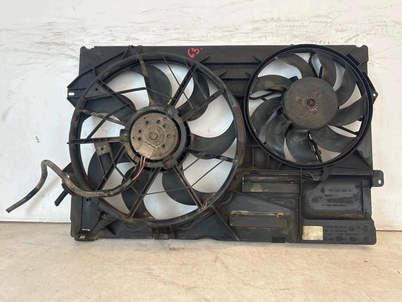 obal ventylátora ventilátor Volkswagen T5 2.5 TDI
