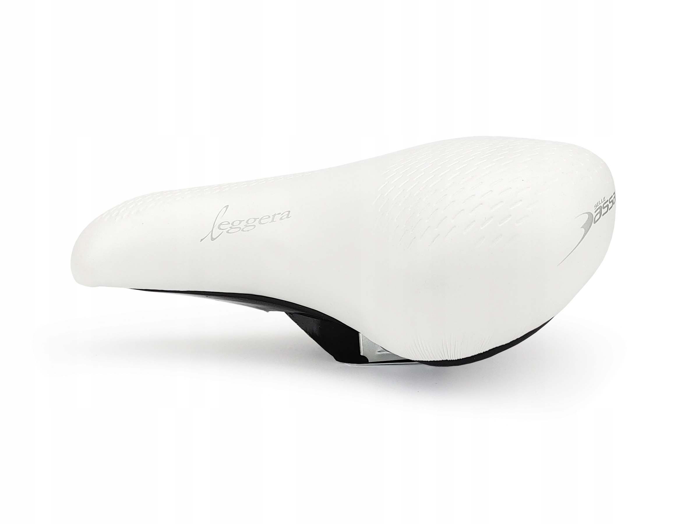 Siodełko rowerowe Selle Bassano Leggera komfortowe miejskie trekk białe