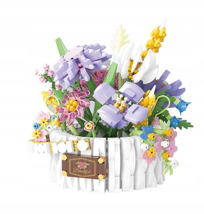 SHEIN ZESTAW KLOCKÓW BUKIET KWIATÓW