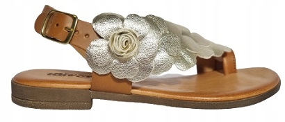 Modne Sandały Igi&co 3683122 złoto-brązowe r38