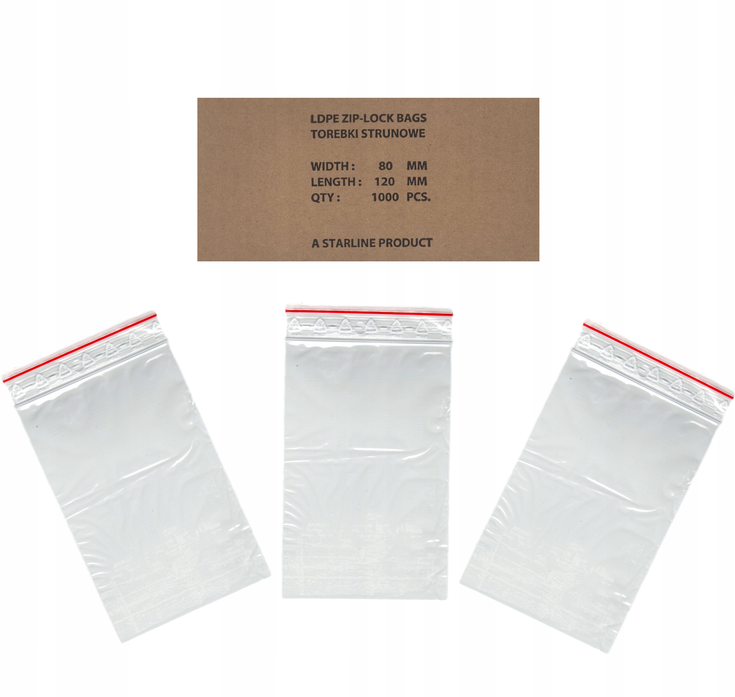 

Woreczki Torebki Strunowe 80x120 mm x 100 samarki