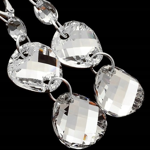 Krystaly Special Náušnice Comet Stříbro Certifikát