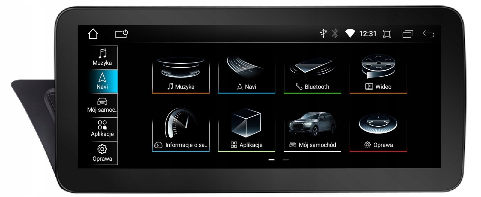 Radio Nawigacja Android Audi A4 B8 A5 8T Multimedia MMI 3G 2 Gb Carplay Lte