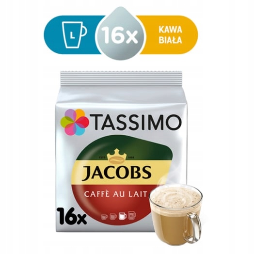 Levně Tassimo Jacobs Cafe au Lait Káva v kapslích (16 kapslí)