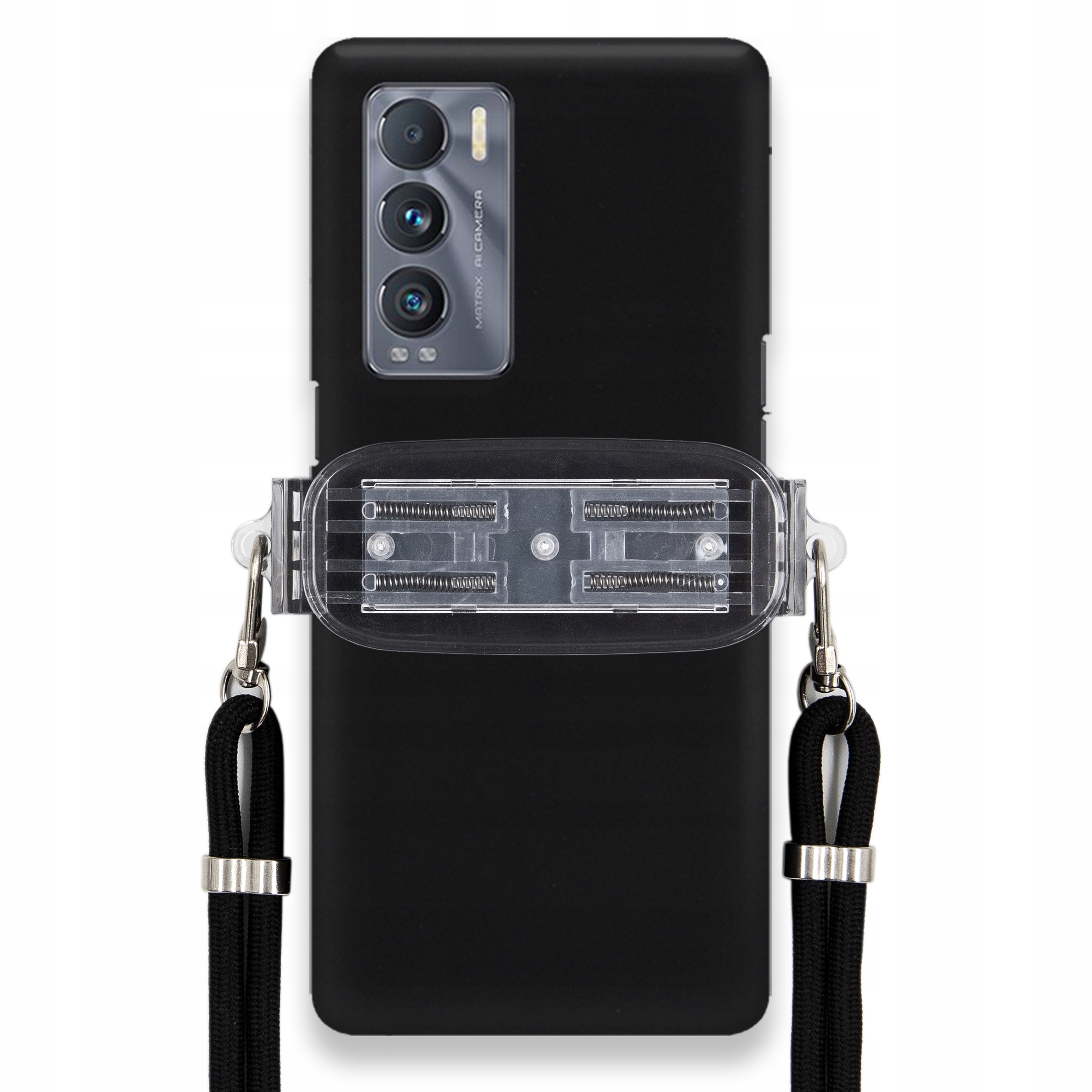 Puzdro Pre Realme Gt Explorer Master Mat Case Univerzálny Držiak Čierna Šnúrka