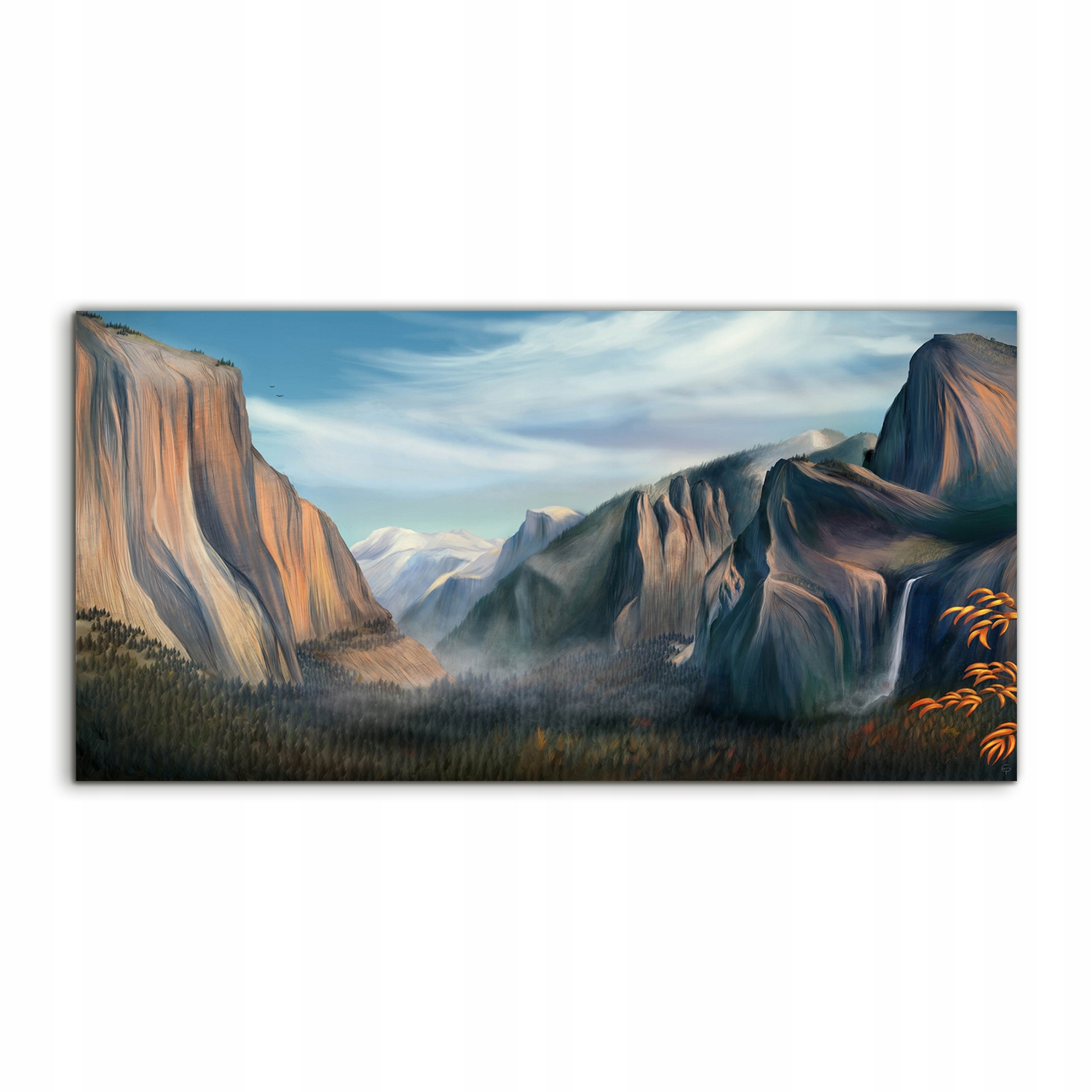 

Fotoobraz 140x70 na ścianę Góry Jesień Mgła Niebo