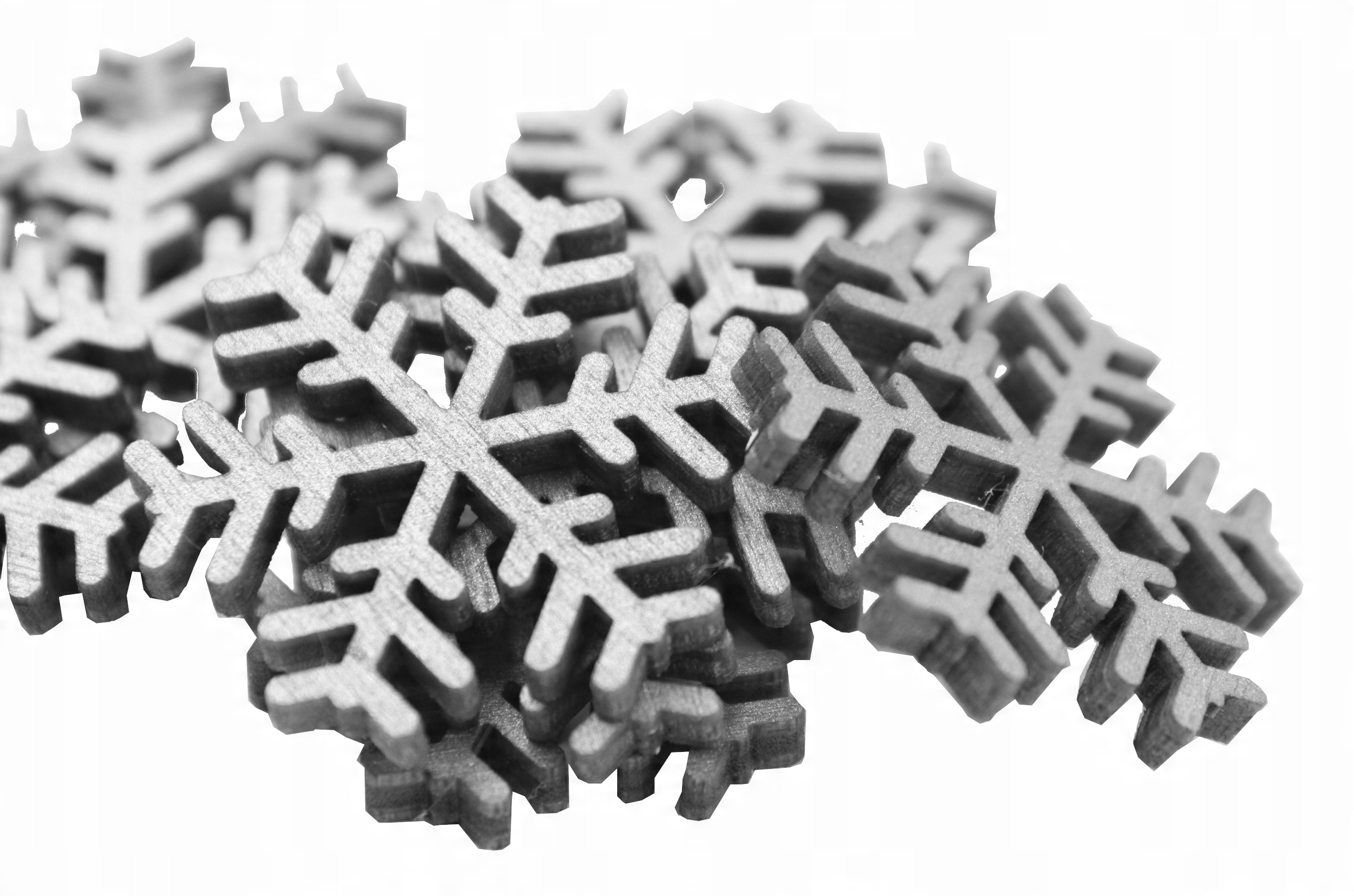 

Śnieżynki Drewniane Stroik Choinka 3cm 10szt Srebr