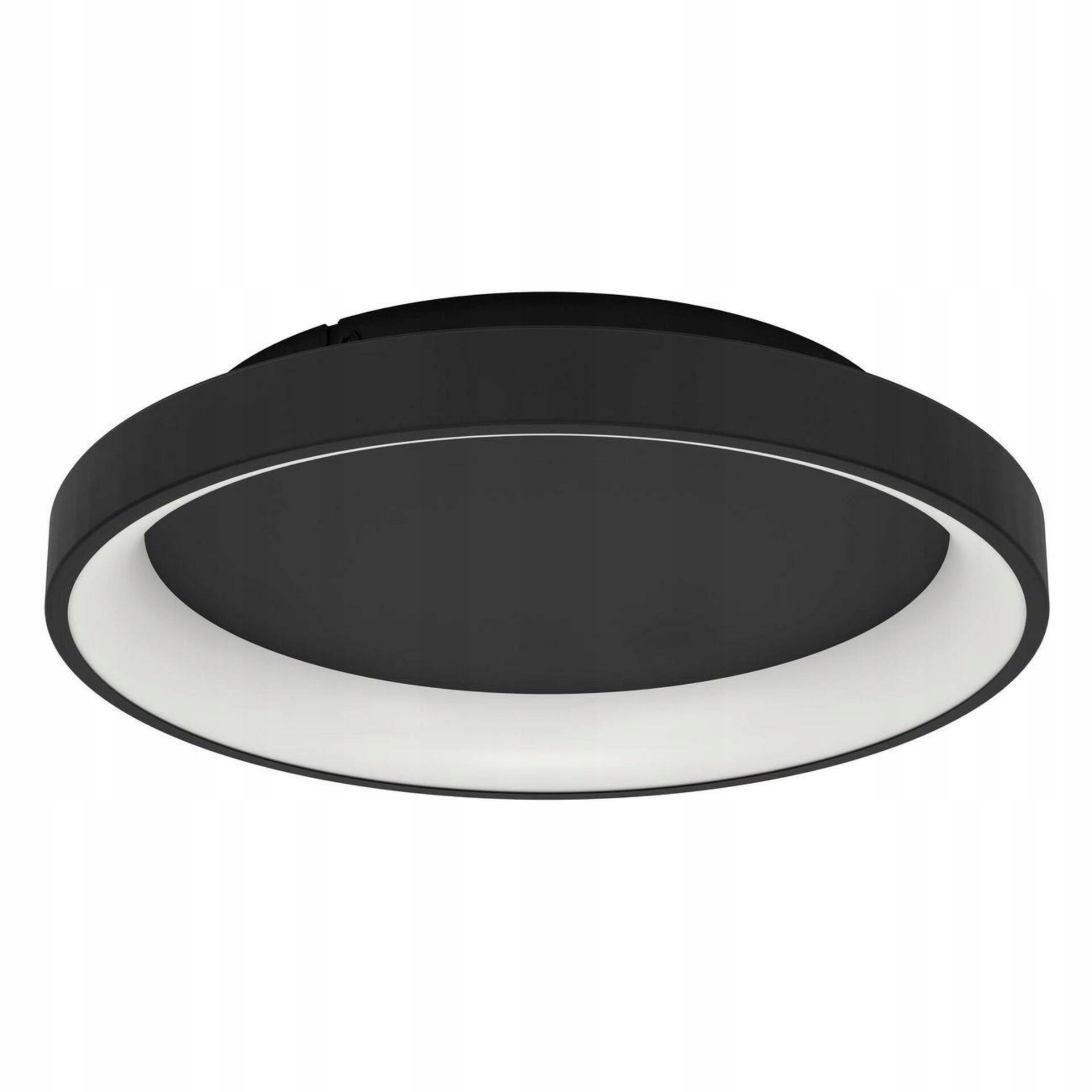 Stropné Led svietidlo Eglo Loretello 12W čierne Cct diaľkové ovládanie