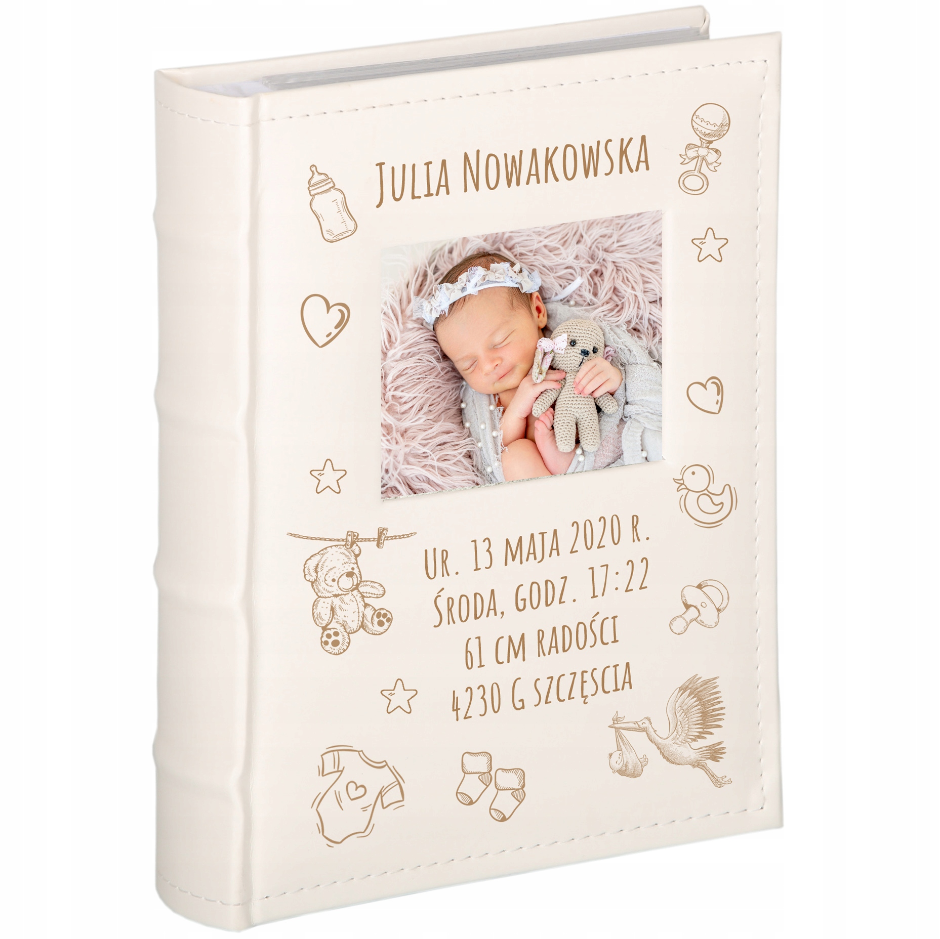 Album Na Zdjęcia Dziecka grawerowany Na chrzest