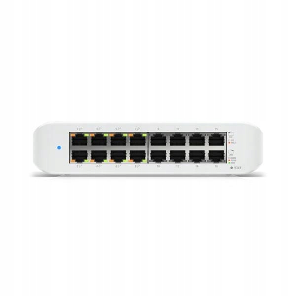 Ubiquiti 16-PORTOVÝ Prepínač Pre Sieť Lan Unifi Lite 16 Poe 1GBPS