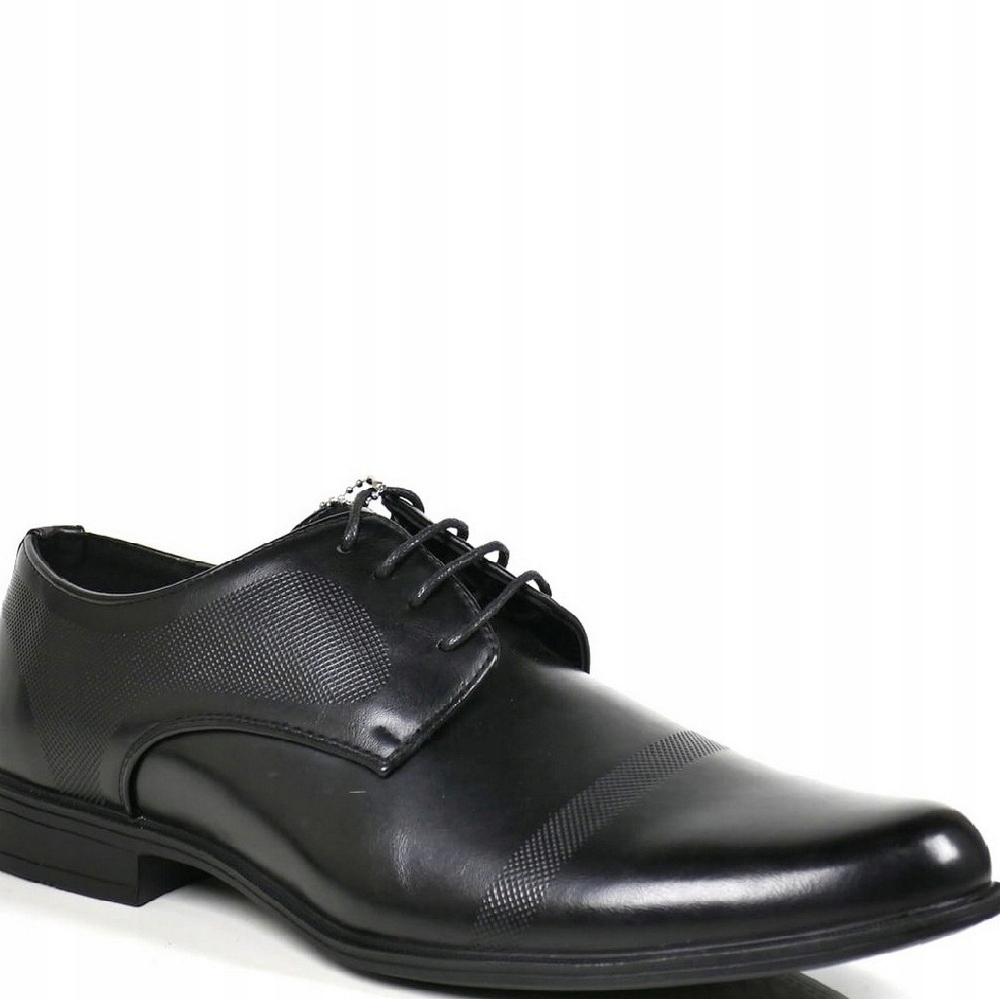 Pánské Elegantní Společenské Polobotky S Páskem, Černé, Módní Velikost 44