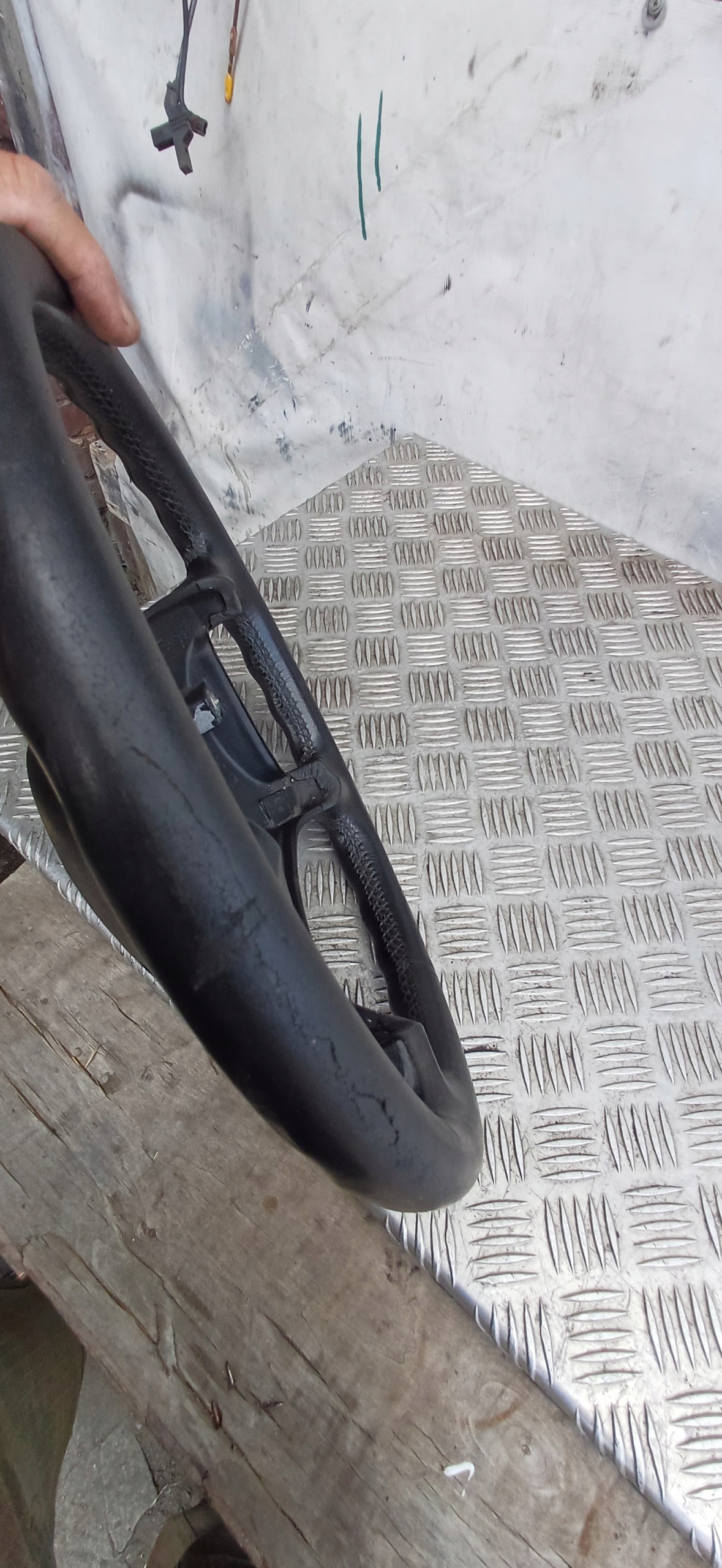 BMW E39 lenkrad SKORZANA Leder