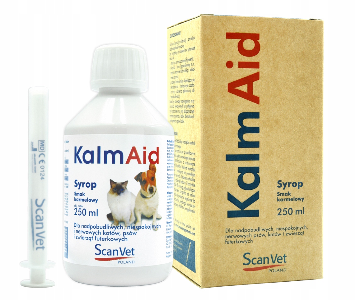 KalmAid ScanVet dla Nerwowych Psów i Kotów 250 ml-Zdjęcie-0