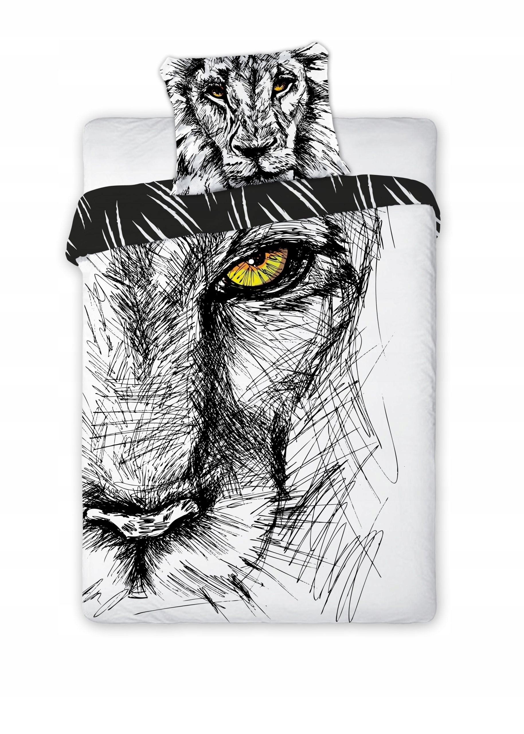 

140x200 Pościel Król Lew Lion Pantera Czarna